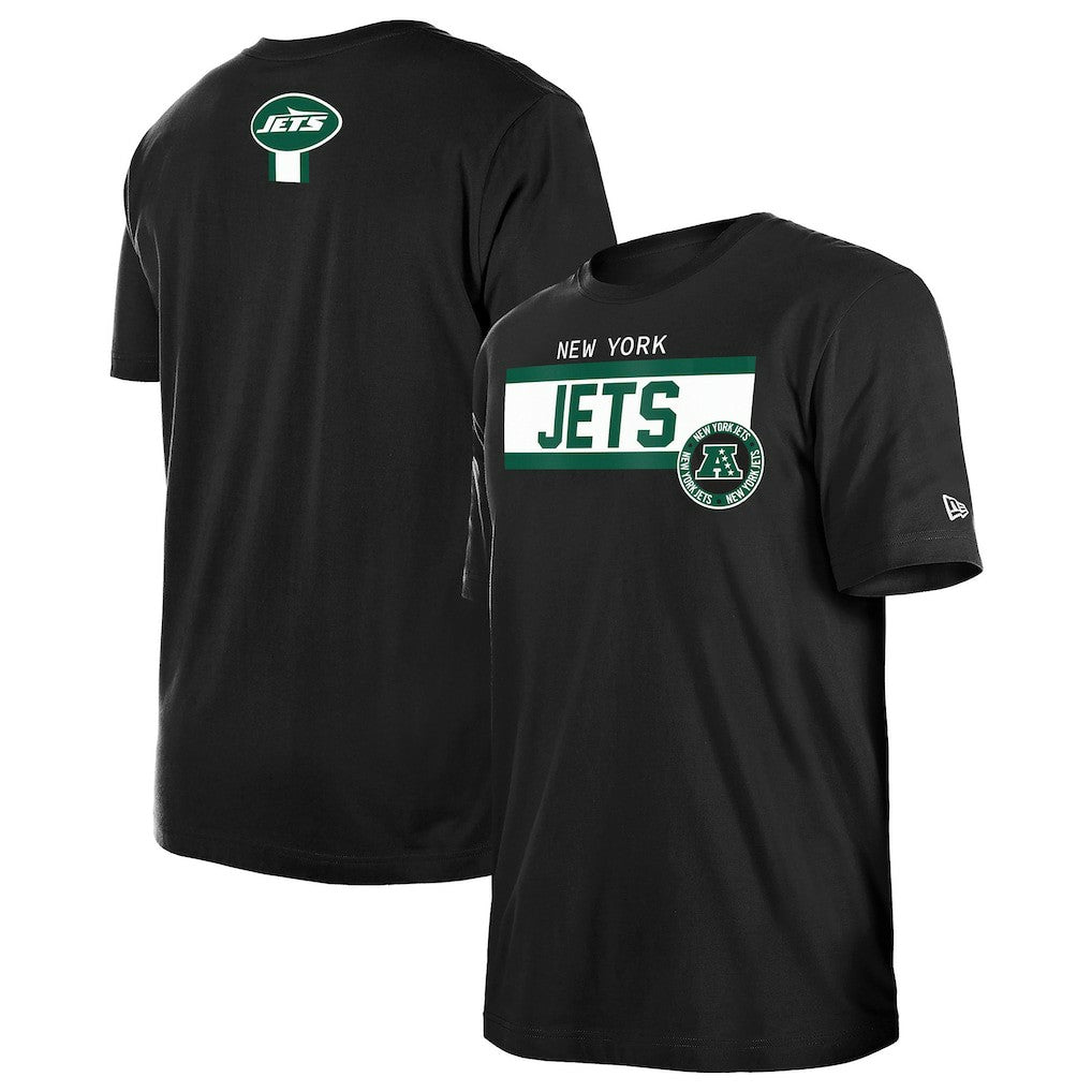 New York Jets New Era 3rd Down High Density Print T-Shirt Black | NFL