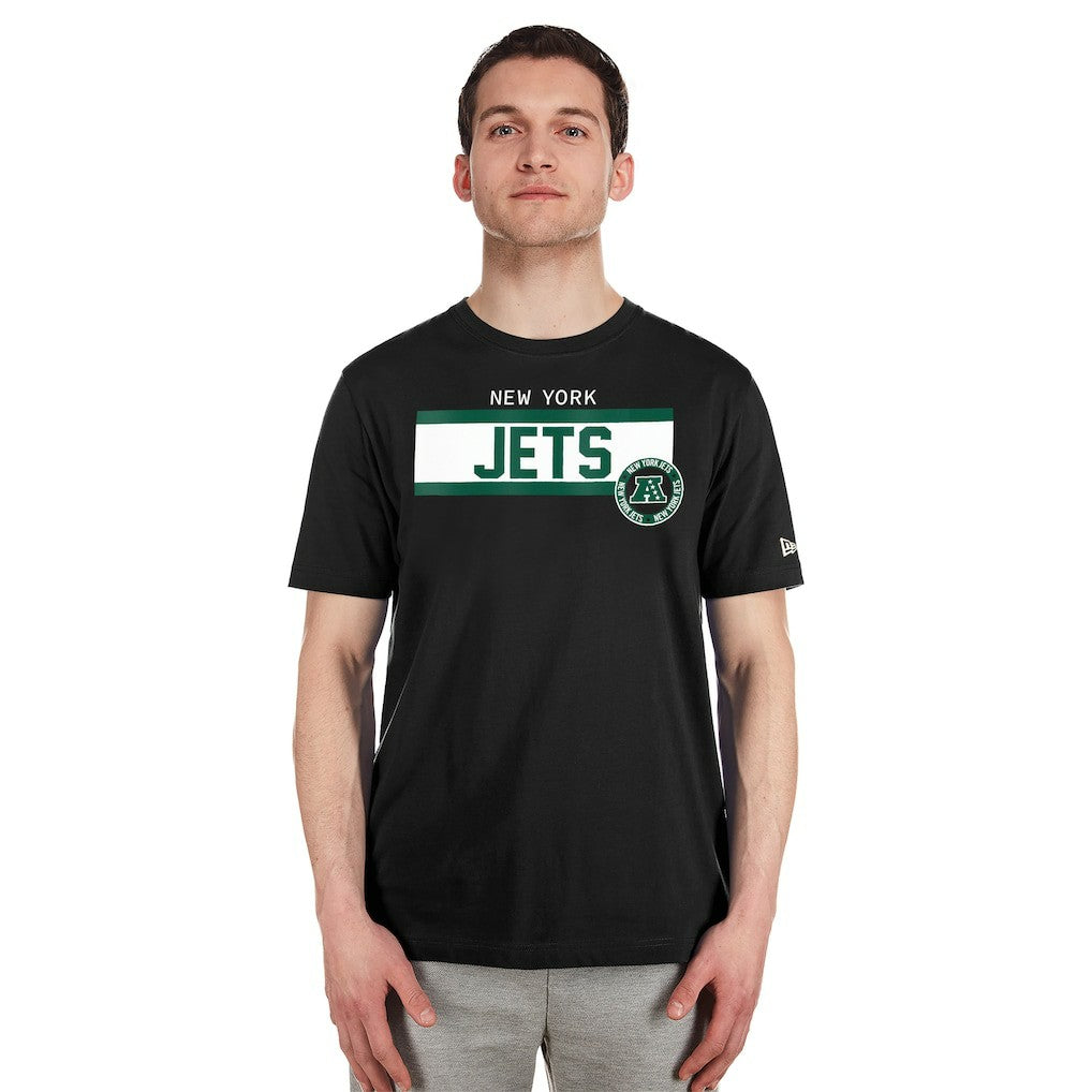 New York Jets New Era 3rd Down High Density Print T-Shirt Black | NFL