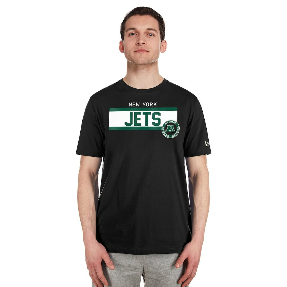 New York Jets New Era 3rd Down High Density Print T-Shirt Black | NFL