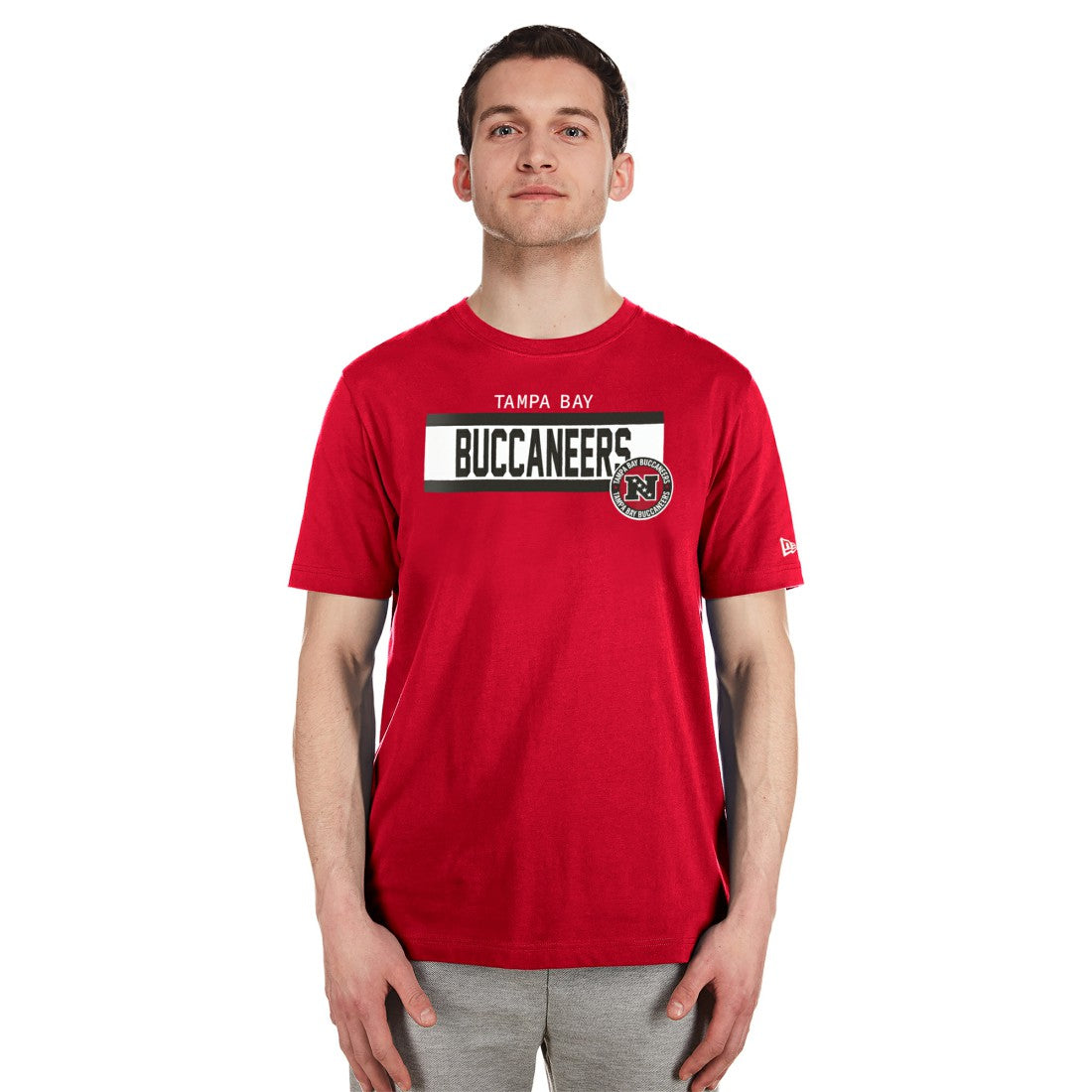 Tampa Bay Buccaneers New Era 3rd Down High Density Print T-Shirt Red | NFL