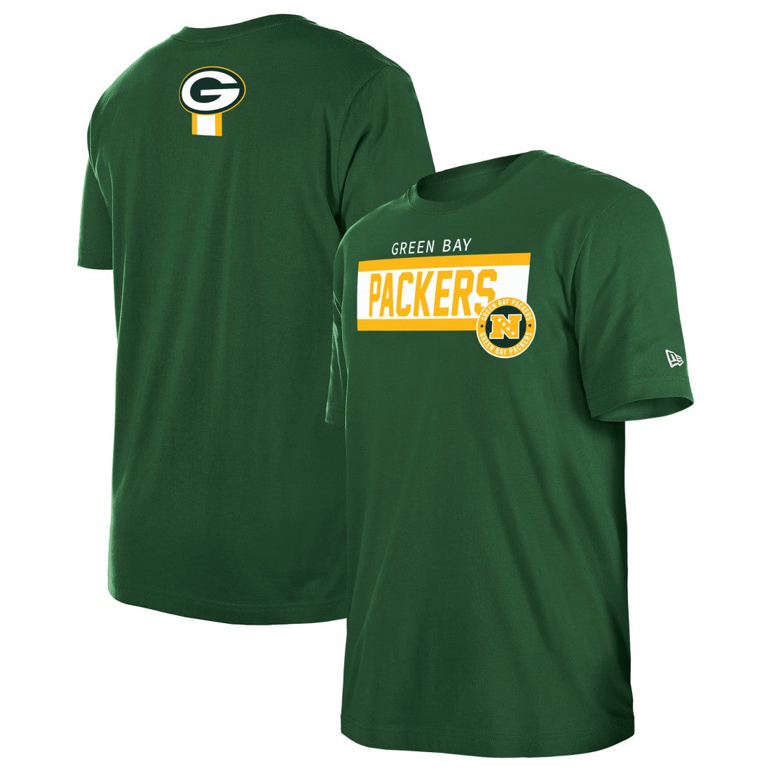 Green Bay Packers New Era 3rd Down High Density Print T-Shirt Green | NFL