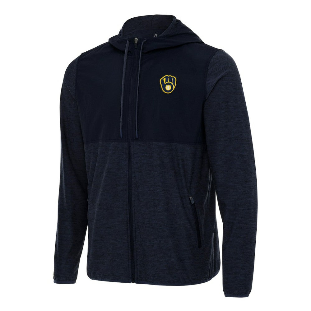 Milwaukee Brewers Antigua Sway Full-Zip Hoodie - MLB