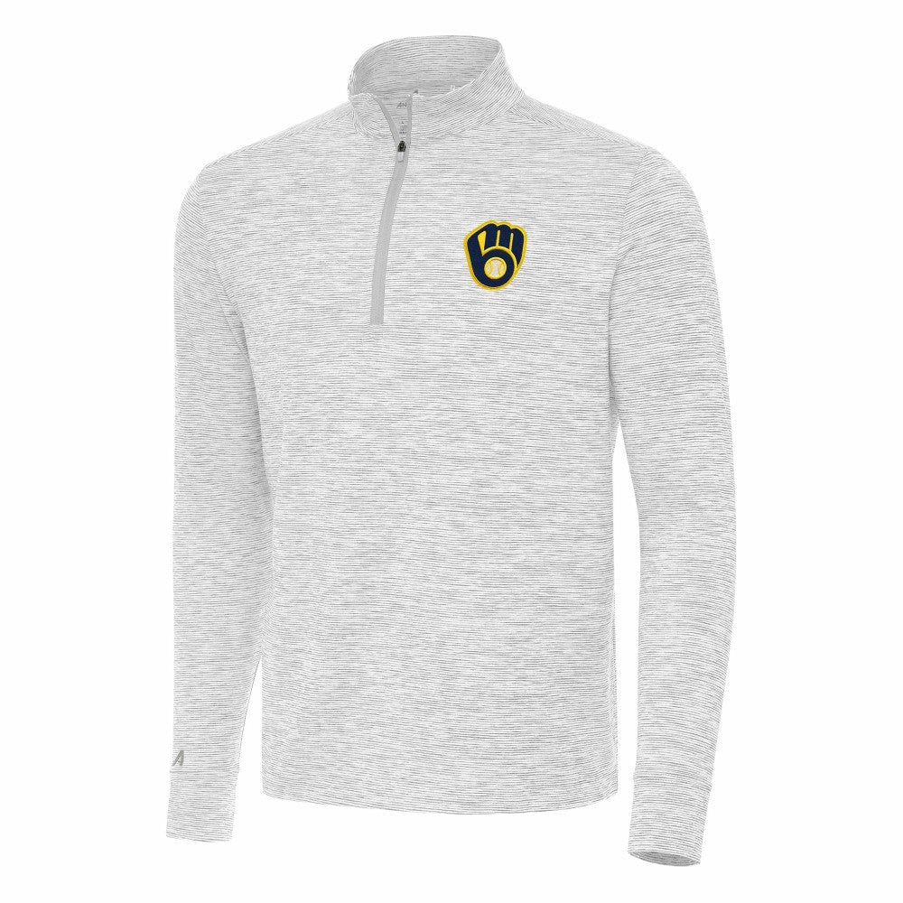 Milwaukee Brewers Antigua Cause Quarter-Zip Top - MLB