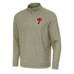 Philadelphia Phillies Antigua Subtle Quarter-Zip Sweatshirt - MLB