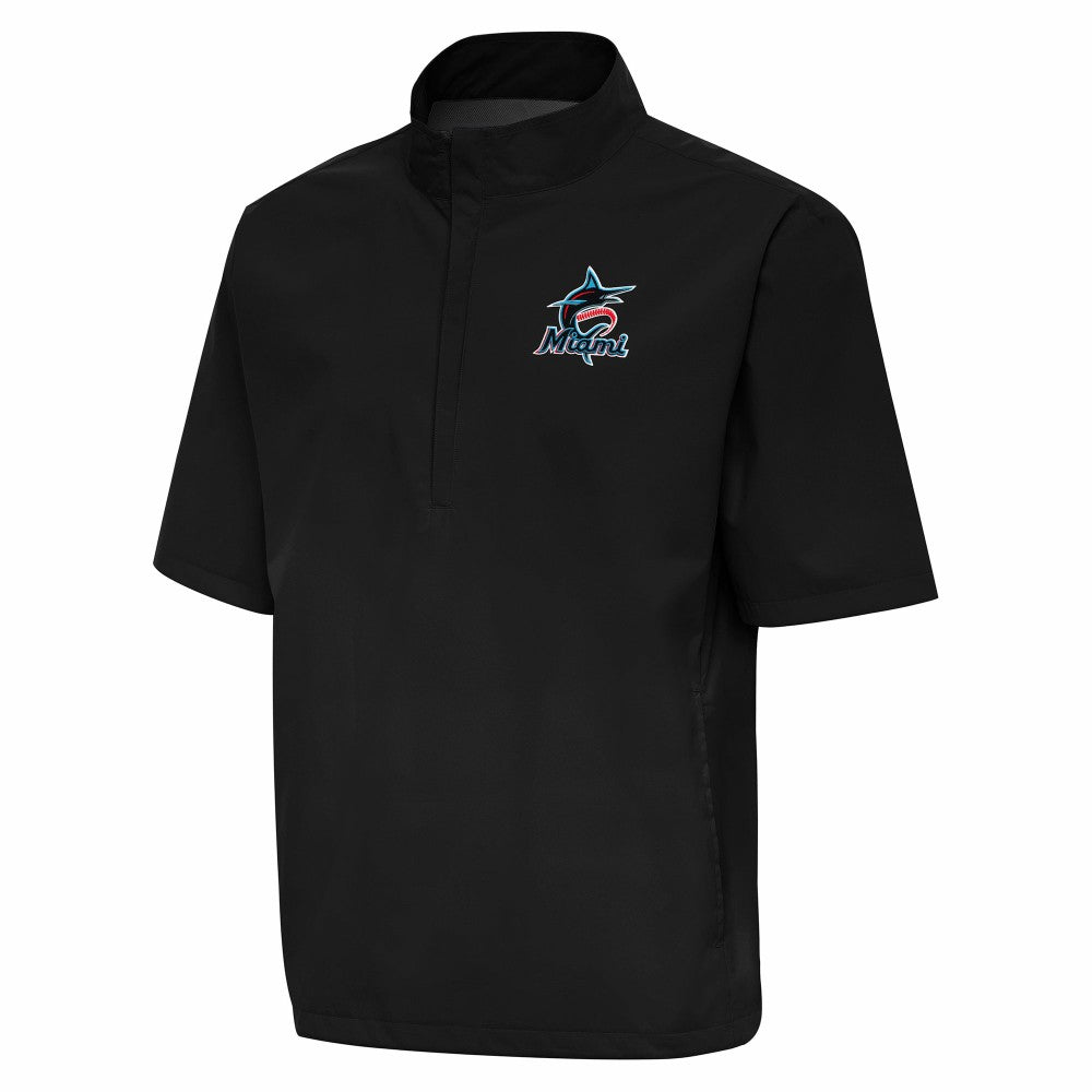 Miami Marlins Antigua Brisk Quarter-Zip Wind Shirt - MLB
