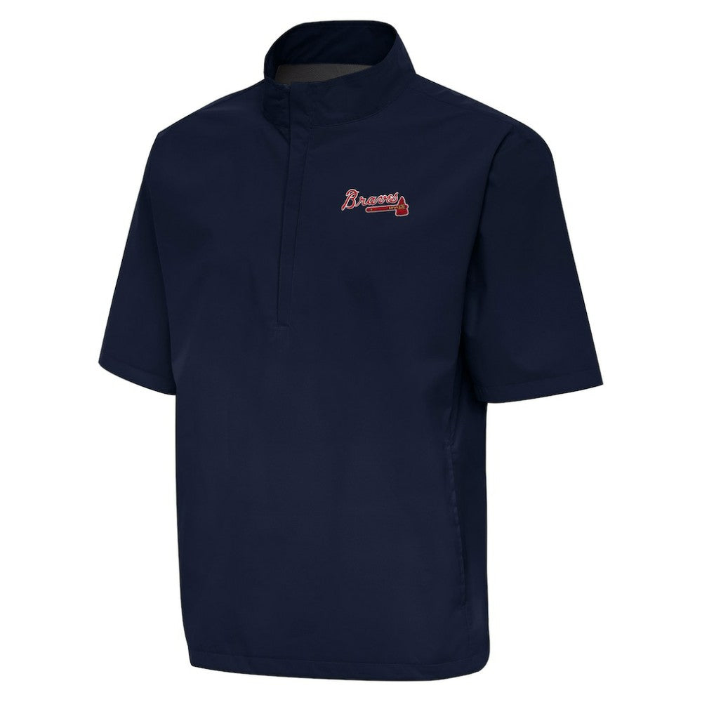 Atlanta Braves Antigua Brisk Quarter-Zip Wind Shirt - MLB