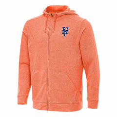 New York Mets Antigua Effortless Full-Zip Hooded Jacket - MLB