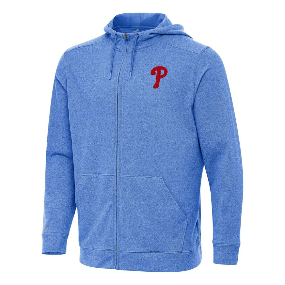 Philadelphia Phillies Antigua Effortless Full-Zip Hooded Jacket - MLB