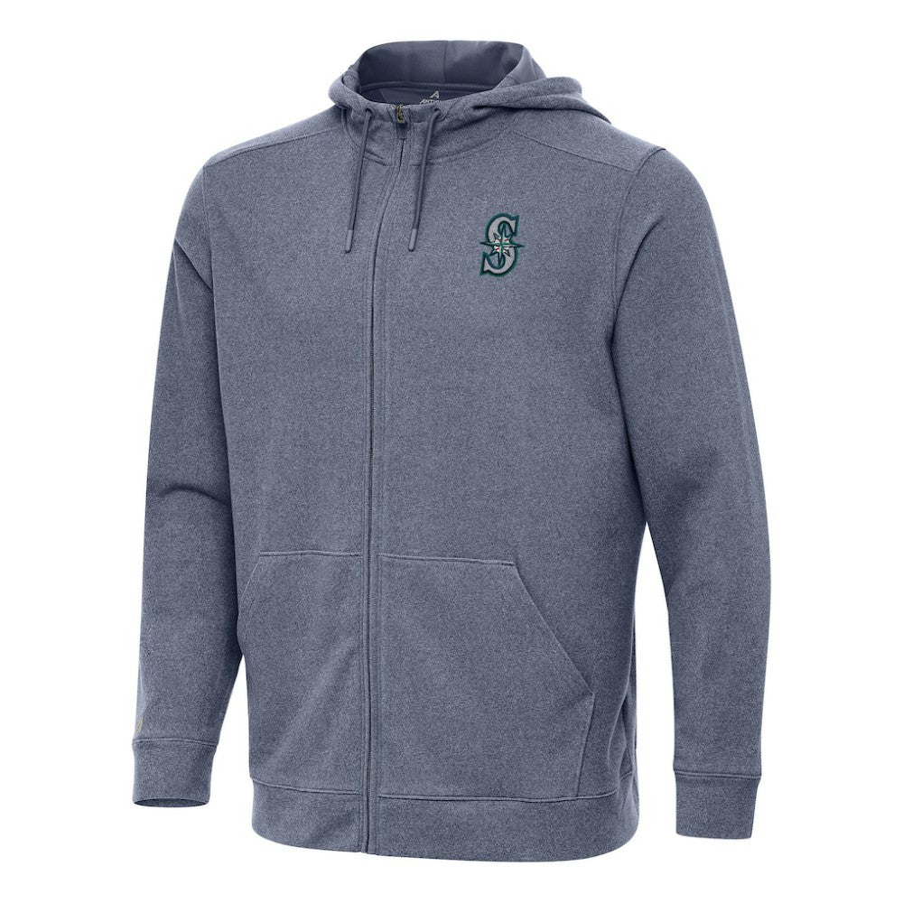 Seattle Mariners Antigua Effortless Full-Zip Hooded Jacket - MLB