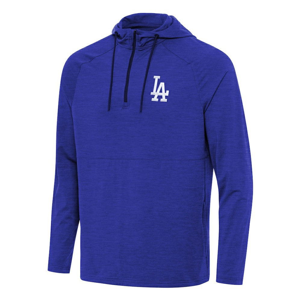 Los Angeles Dodgers Antigua Spikes Quarter-Zip Pullover Hoodie - MLB