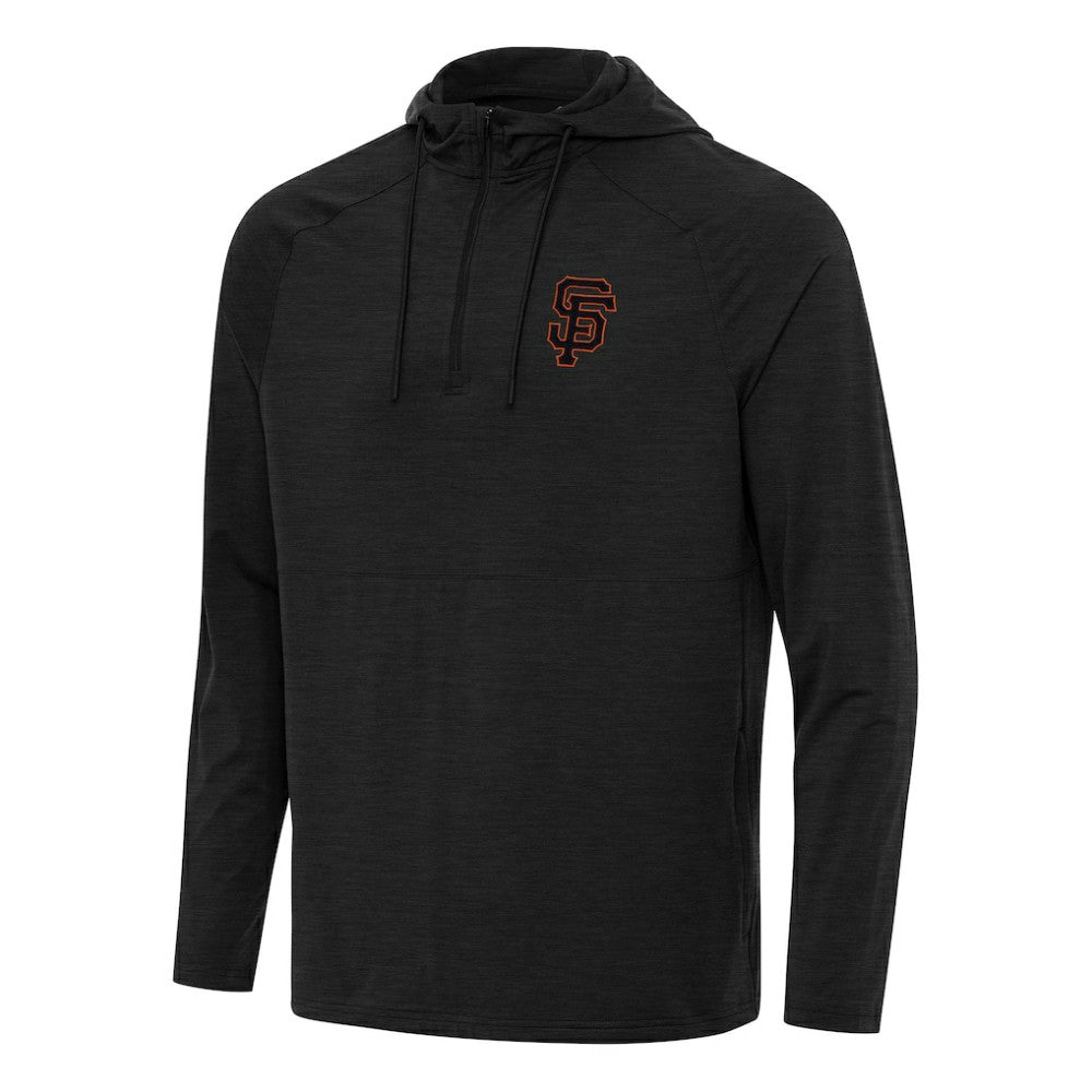 San Francisco Giants Antigua Spikes Quarter-Zip Pullover Hoodie - MLB