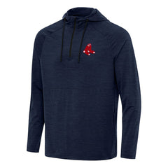 Boston Red Sox Antigua Spikes Quarter-Zip Pullover Hoodie - MLB