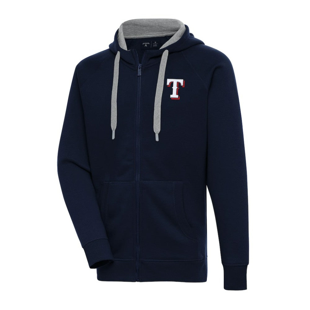 Texas Rangers Antigua Big & Tall Victory Full-Zip Hoodie Jacket - MLB