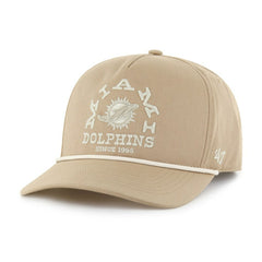 Miami Dolphins '47 Canyon Ranchero Hitch Adjustable Hat Khaki | 47 brand