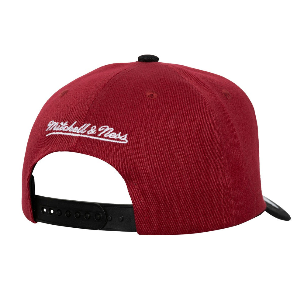 Miami Heat Underarch Two-Tone Pro Crown Snapback Hat Red/Black - NBA