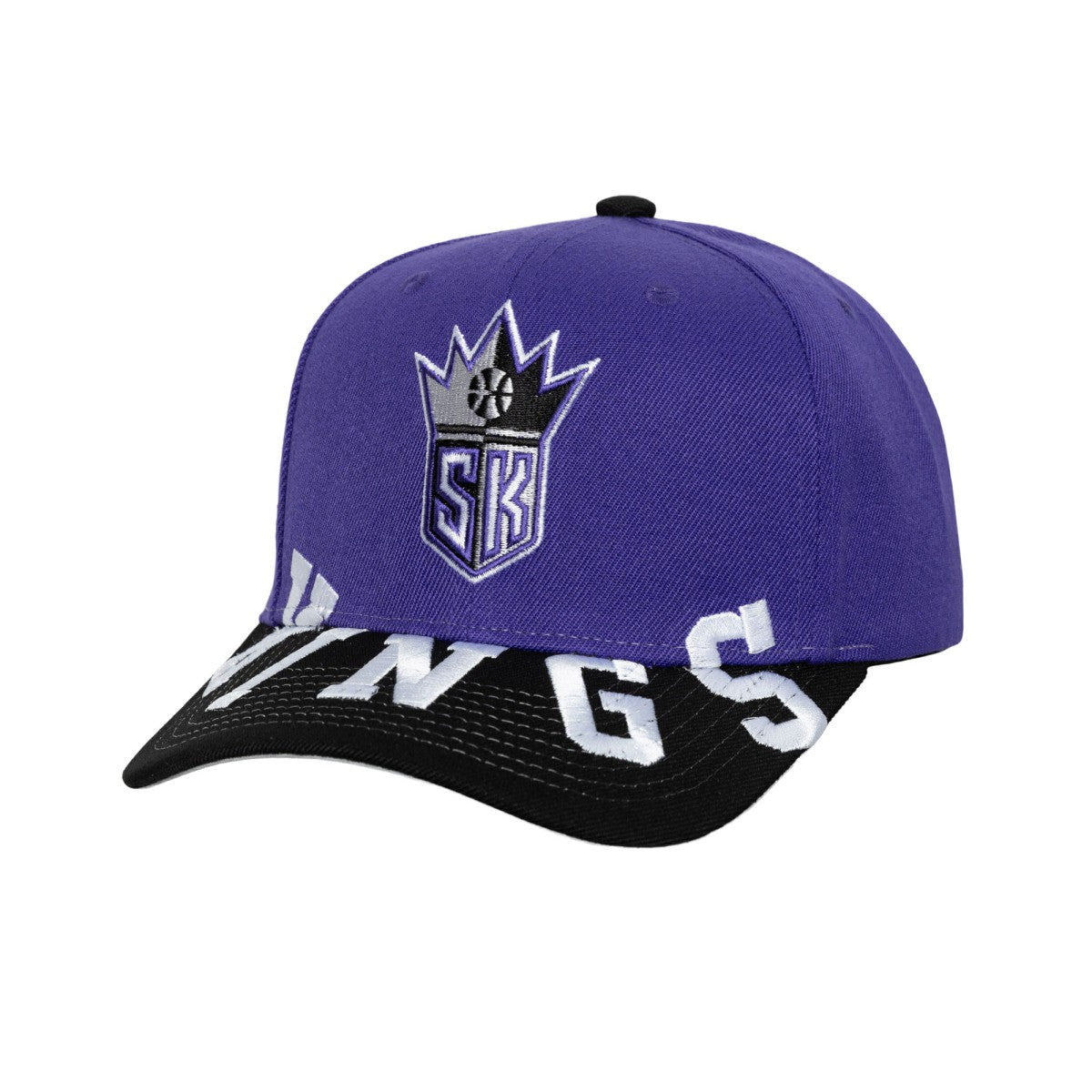 Sacramento Kings Underarch Two-Tone Pro Crown Snapback Hat Purple/Black - NBA