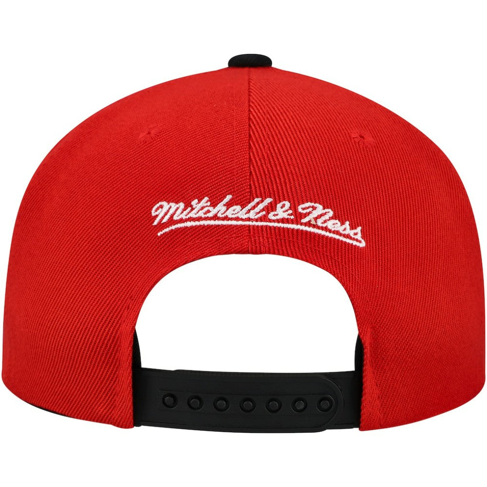 Detroit Red Wings Mitchell & Ness Underarch Two-Tone Pro Crown Snapback Hat - Red/Black - NHL