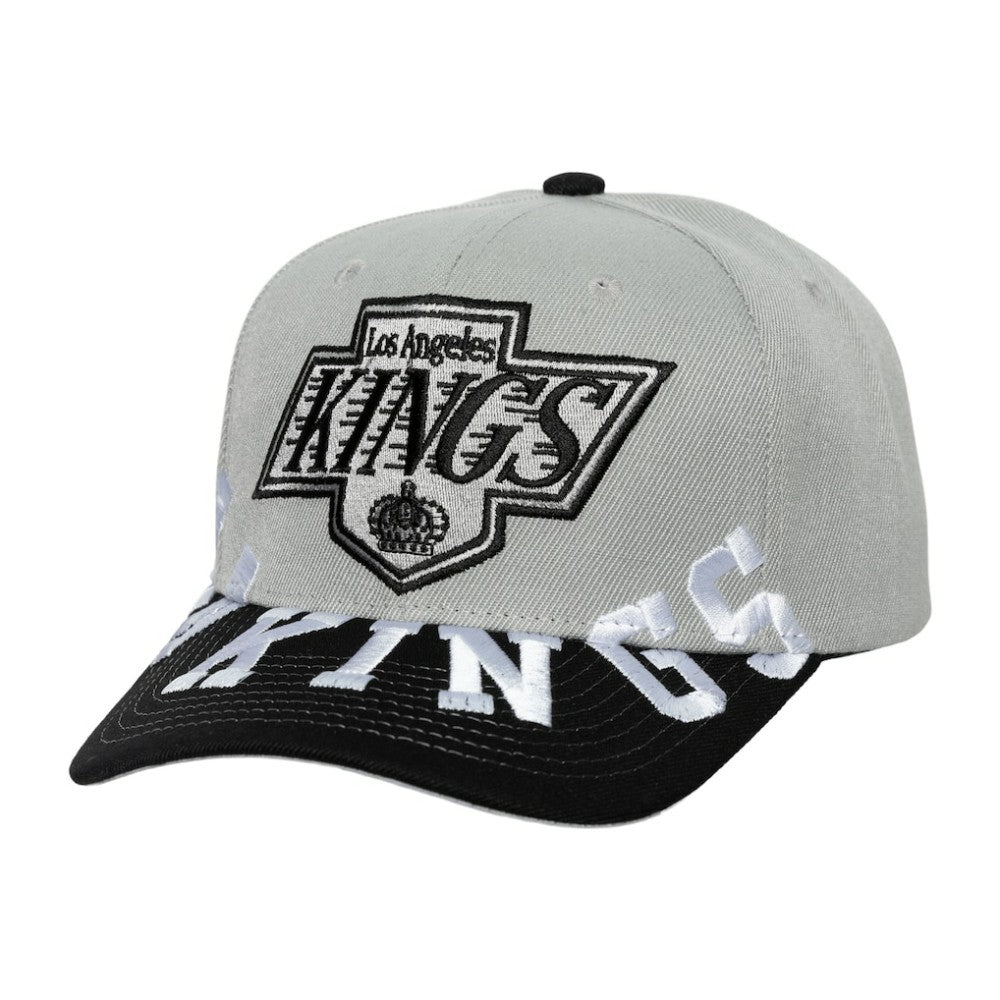 Los Angeles Kings Mitchell & Ness Underarch Two-Tone Pro Crown Snapback Hat - Gray/Black - NHL