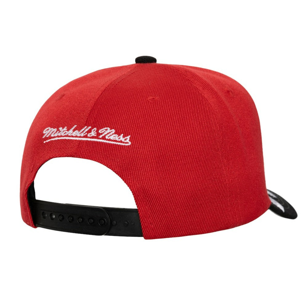New Jersey Devils Mitchell & Ness Underarch Two-Tone Pro Crown Snapback Hat - Red/Black - NHL