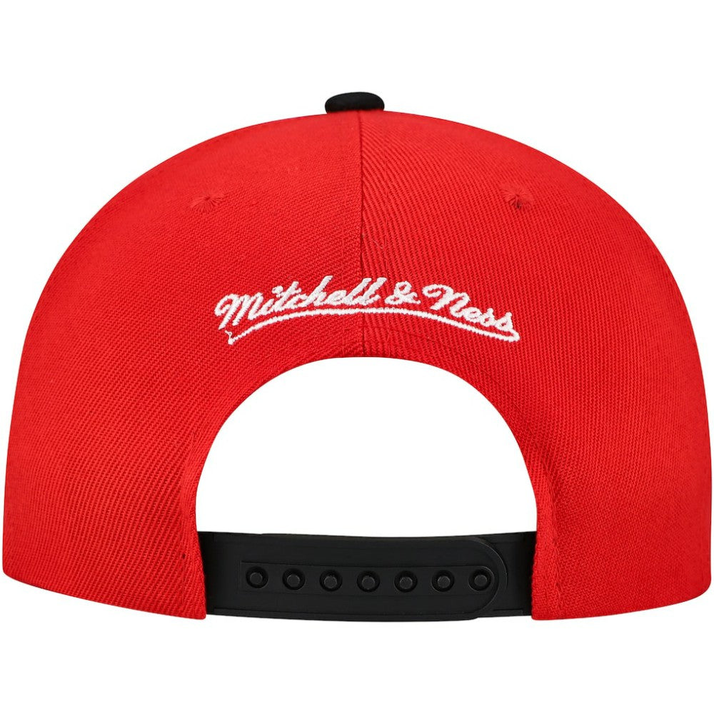 Chicago Blackhawks Mitchell & Ness Underarch Two-Tone Pro Crown Snapback Hat - Red/Black - NHL