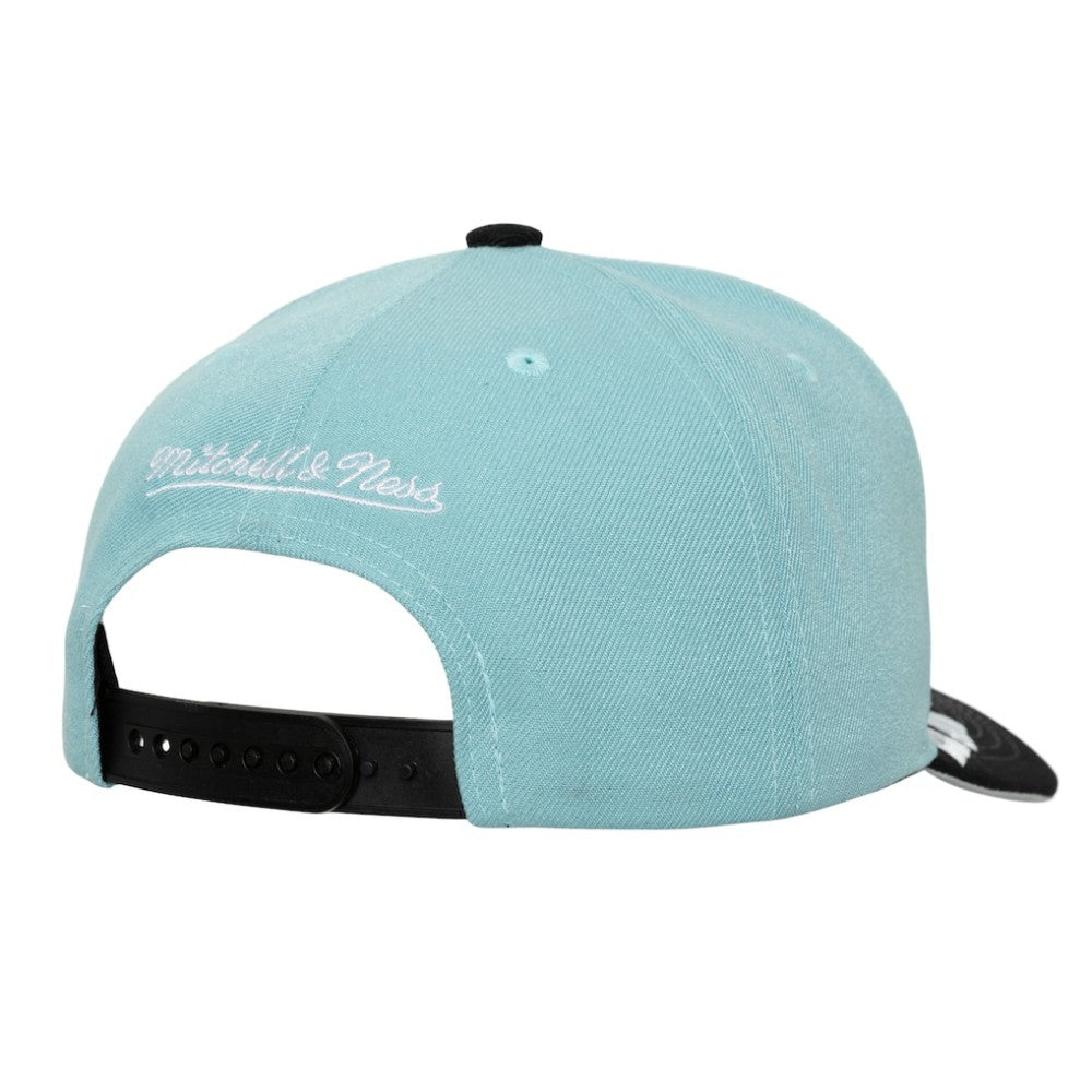 Seattle Kraken Mitchell & Ness Underarch Two-Tone Pro Crown Snapback Hat - Light Blue/Black - NHL