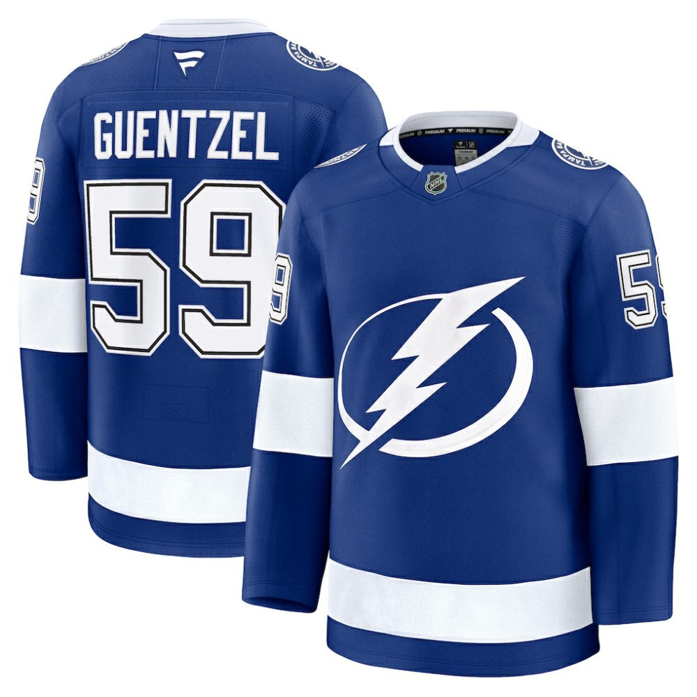 Jake Guentzel Tampa Bay Lightning Fanatics Home Premium Jersey - Blue - NHL