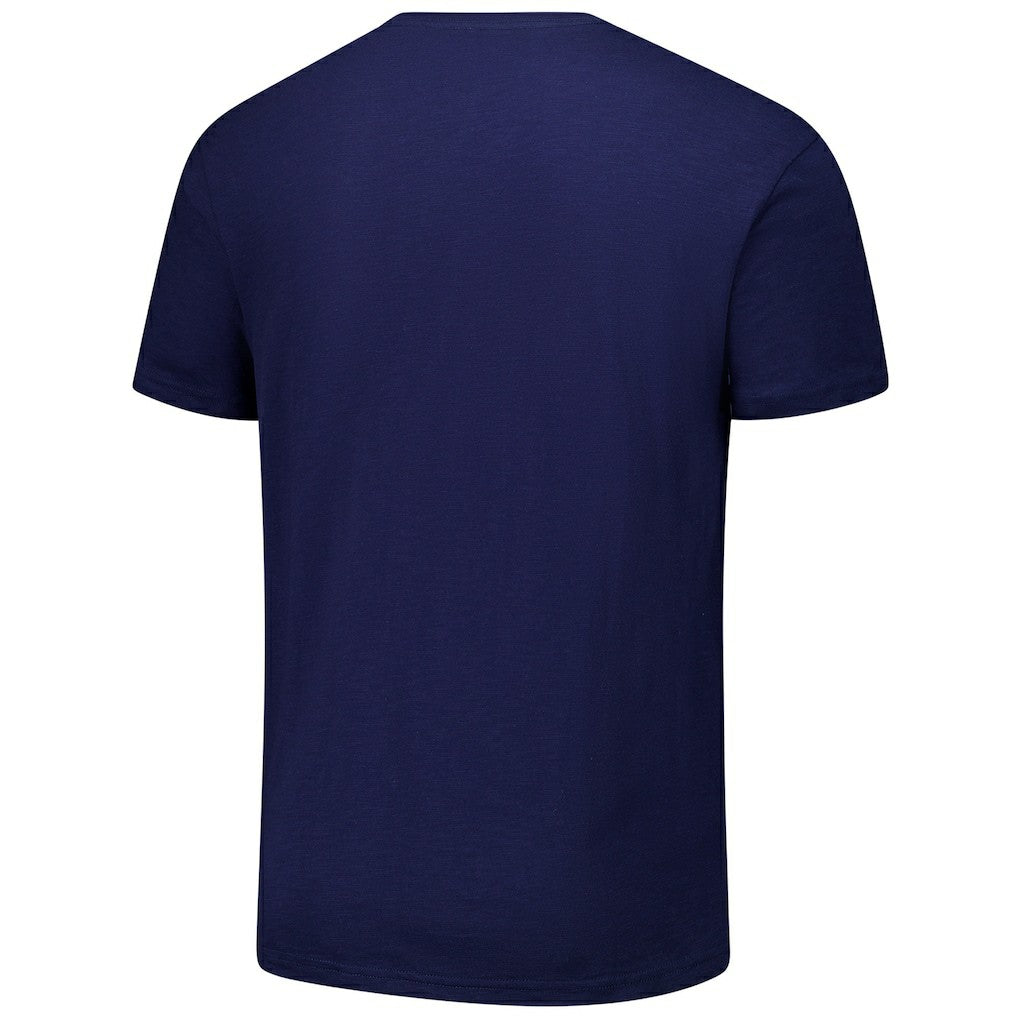 Dallas Mavericks Hardwood Classics Felt Applique Slub T-Shirt Navy - NBA