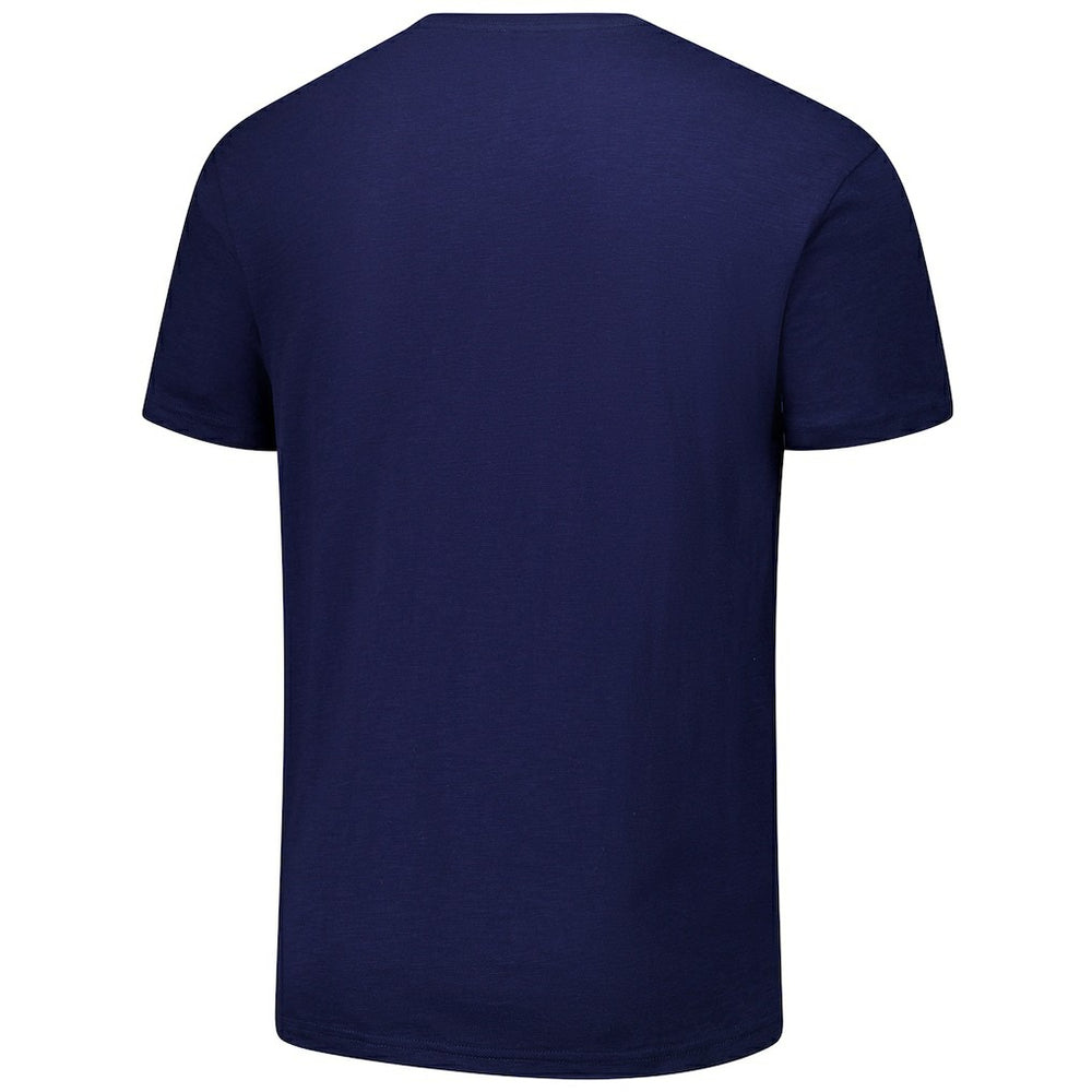 Dallas Mavericks Hardwood Classics Felt Applique Slub T-Shirt Navy - NBA