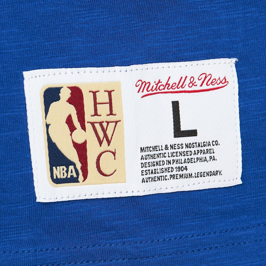 Minnesota Timberwolves Hardwood Classics Felt Applique Slub T-Shirt Blue - NBA