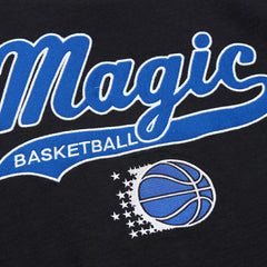Orlando Magic Hardwood Classics Felt Applique Slub T-Shirt Black - NBA