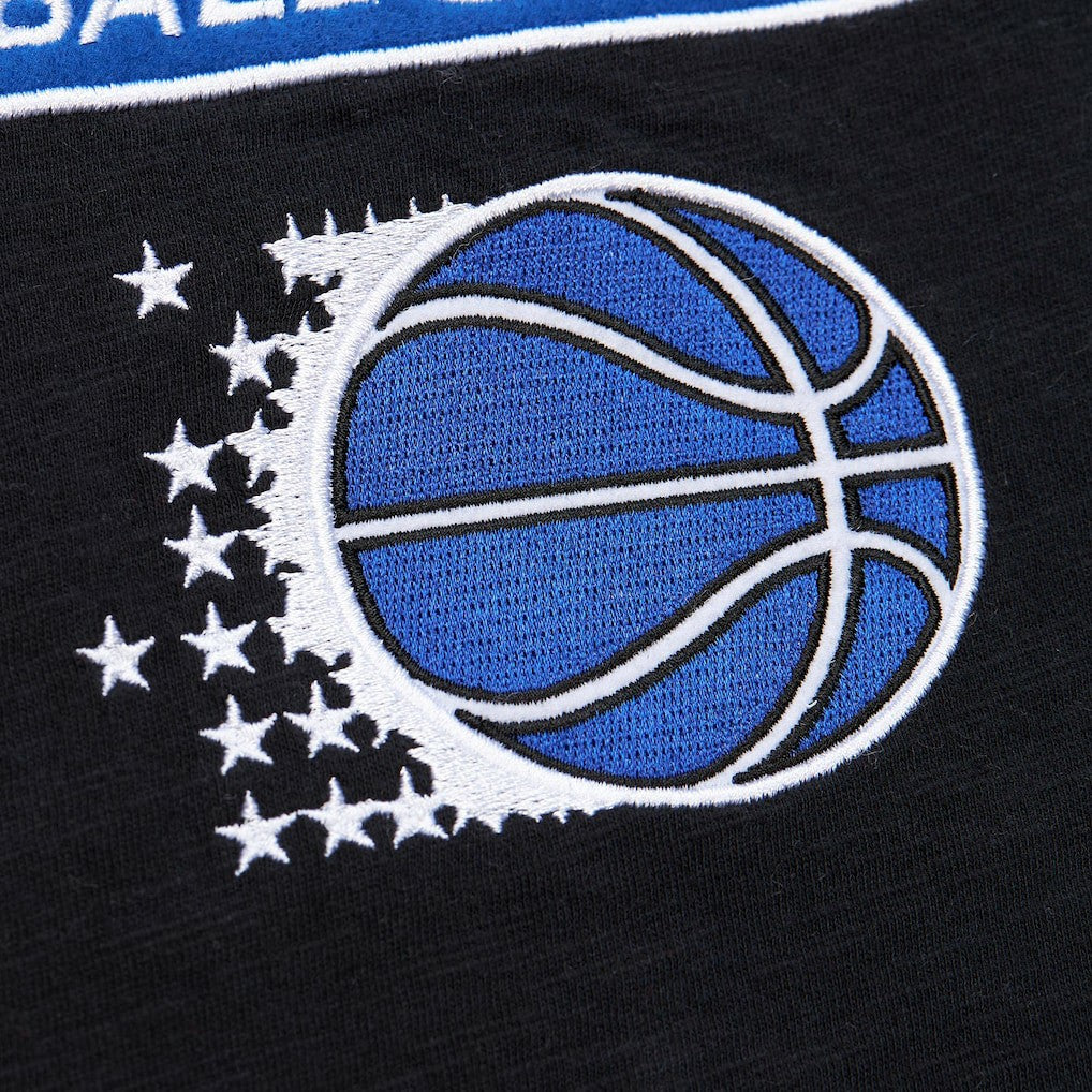 Orlando Magic Hardwood Classics Felt Applique Slub T-Shirt Black - NBA