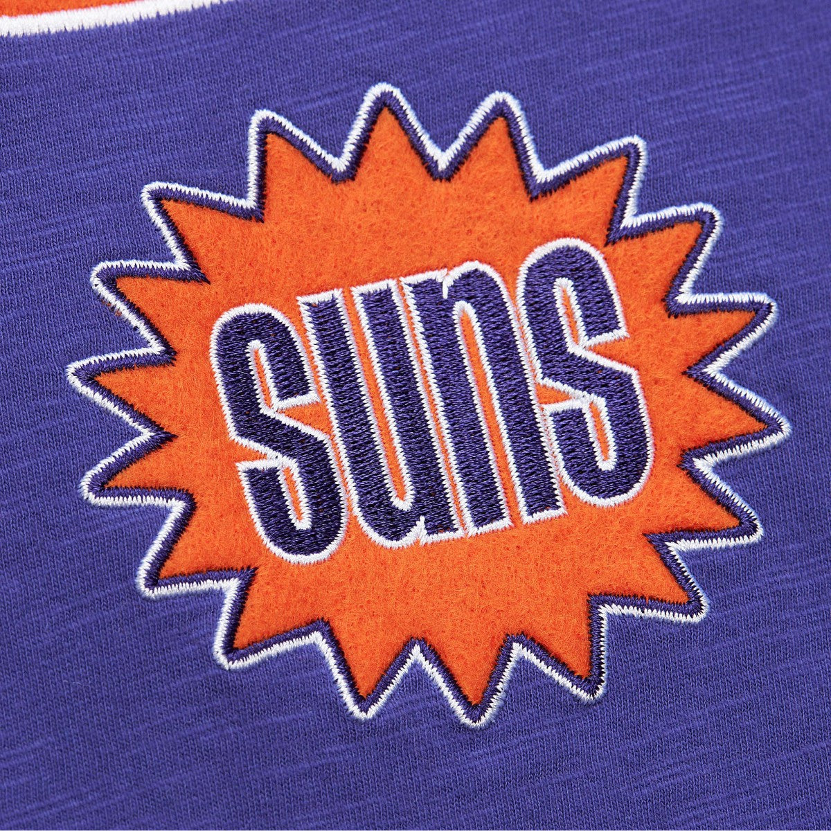 Phoenix Suns Hardwood Classics Felt Applique Slub T-Shirt Purple - NBA