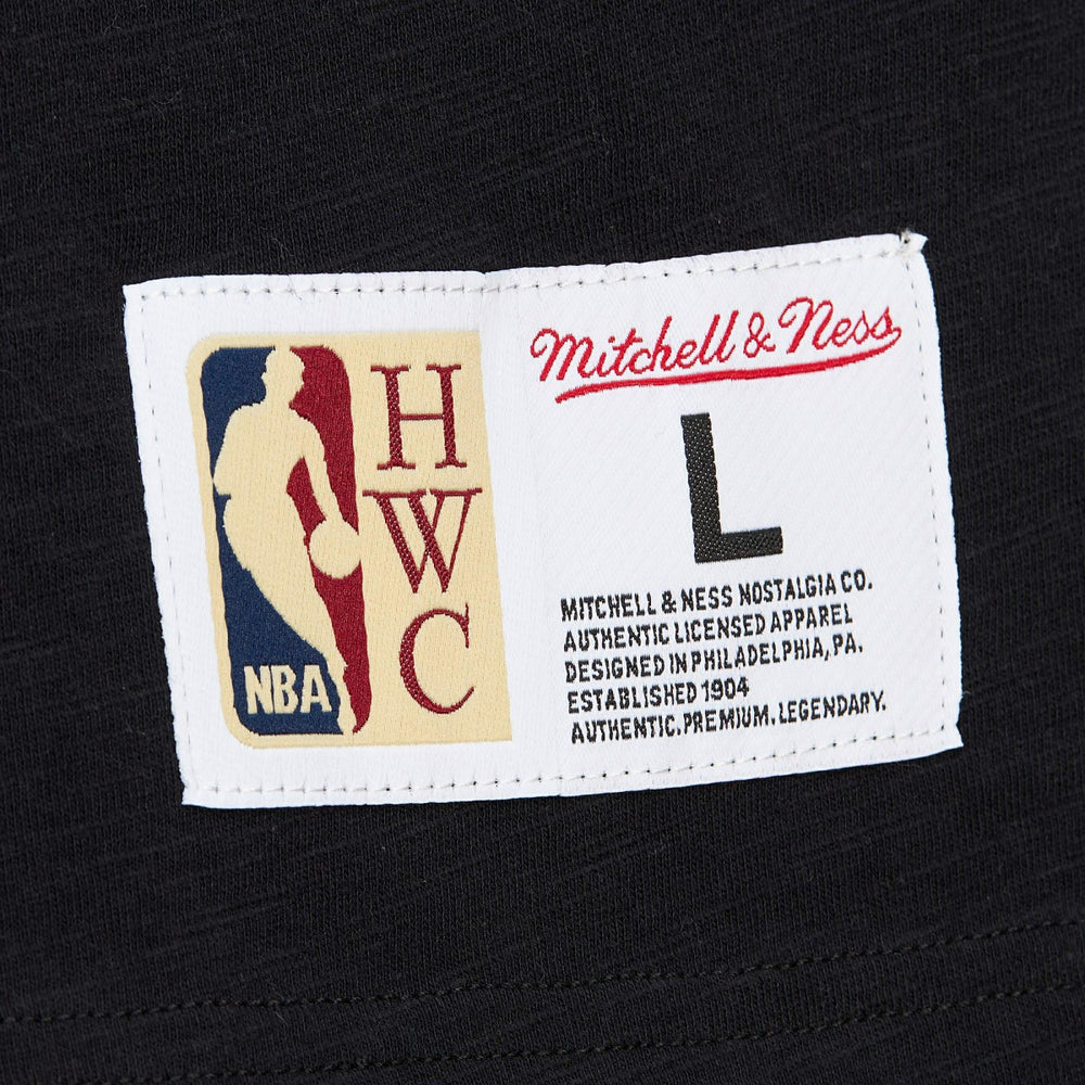Sacramento Kings Hardwood Classics Felt Applique Slub T-Shirt Black - NBA