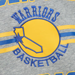 Golden State Warriors Hardwood Classics All Over 4.0 Pullover Sweatshirt Heather Gray - NBA