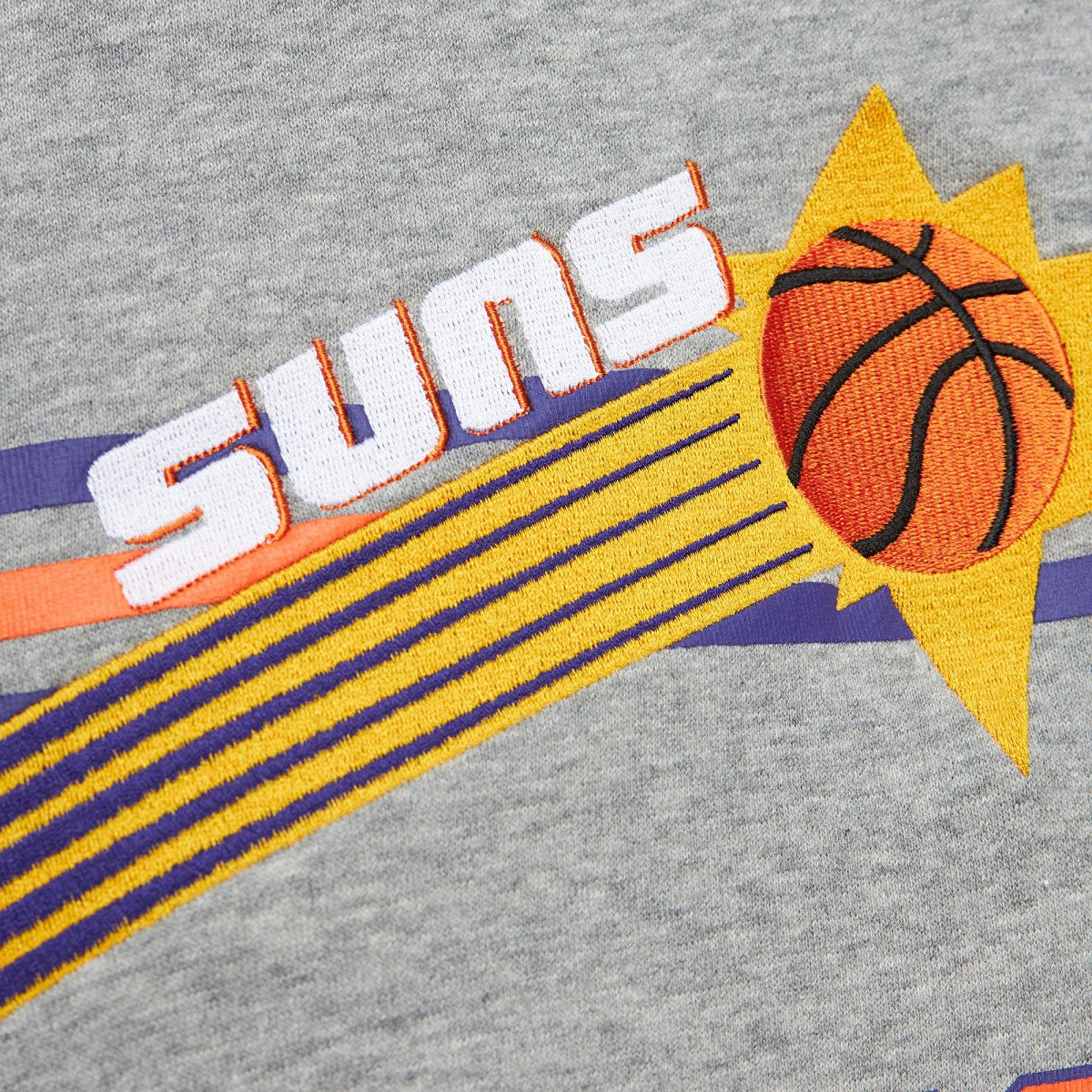 Phoenix Suns Hardwood Classics All Over 4.0 Pullover Sweatshirt Heather Gray - NBA