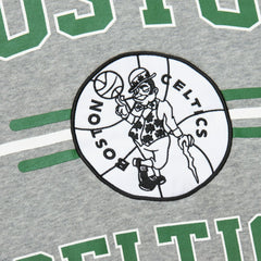 Boston Celtics Hardwood Classics All Over 4.0 Pullover Sweatshirt Heather Gray - NBA