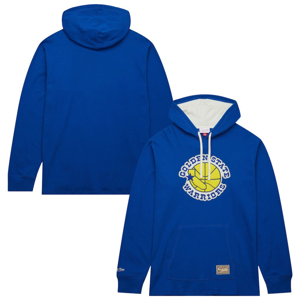 Golden State Warriors Hardwood Classics Lightweight Thermal Pullover Hoodie Royal - NBA