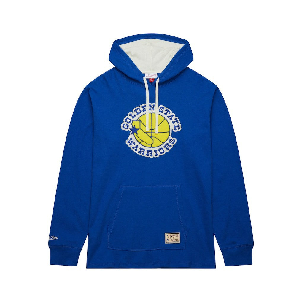 Golden State Warriors Hardwood Classics Lightweight Thermal Pullover Hoodie Royal - NBA