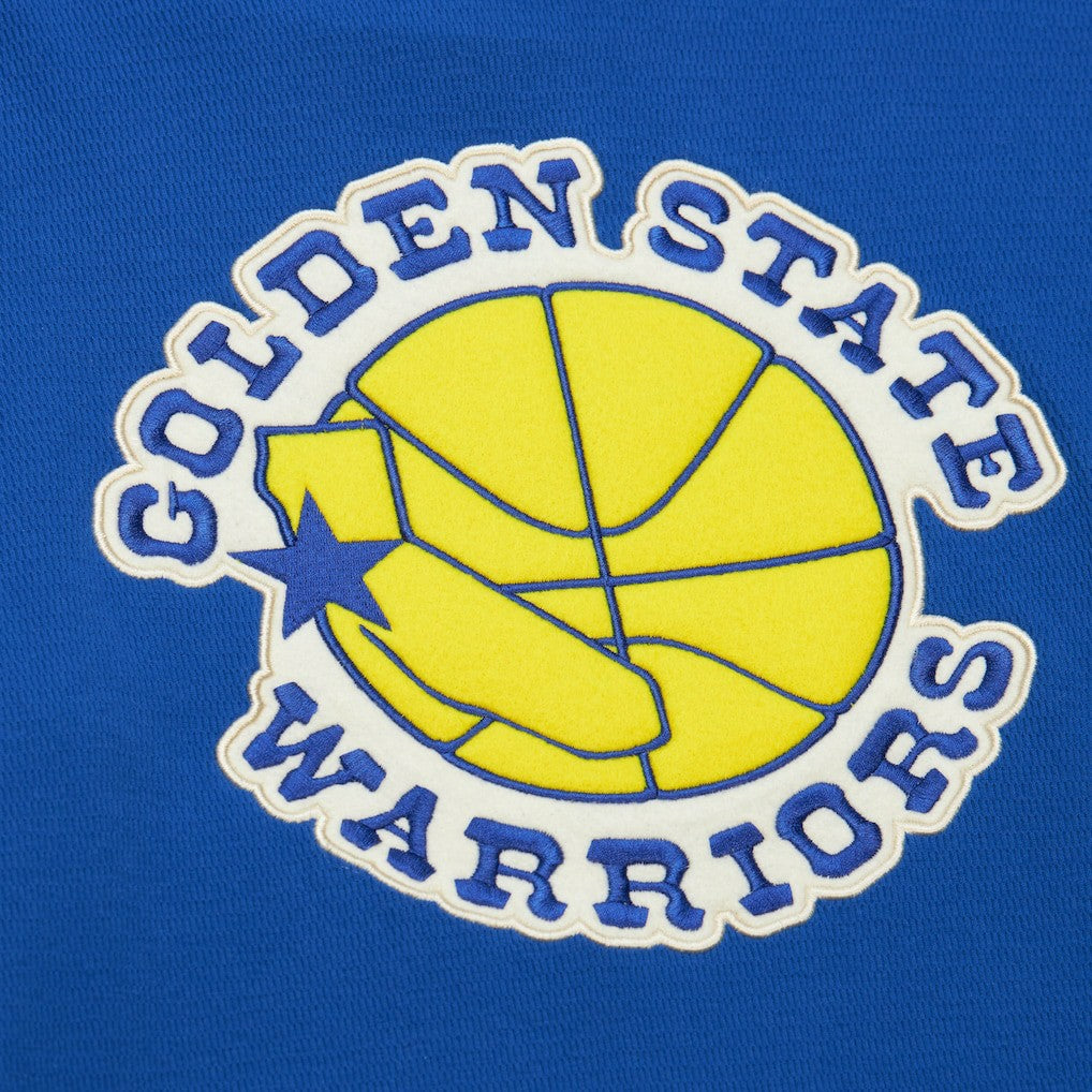 Golden State Warriors Hardwood Classics Lightweight Thermal Pullover Hoodie Royal - NBA