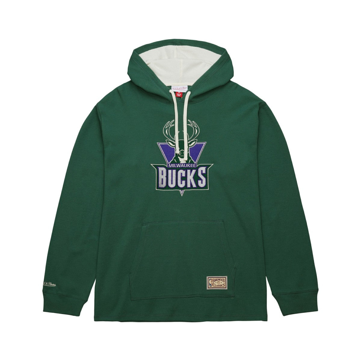 Milwaukee Bucks Hardwood Classics Lightweight Thermal Pullover Hoodie Green - NBA