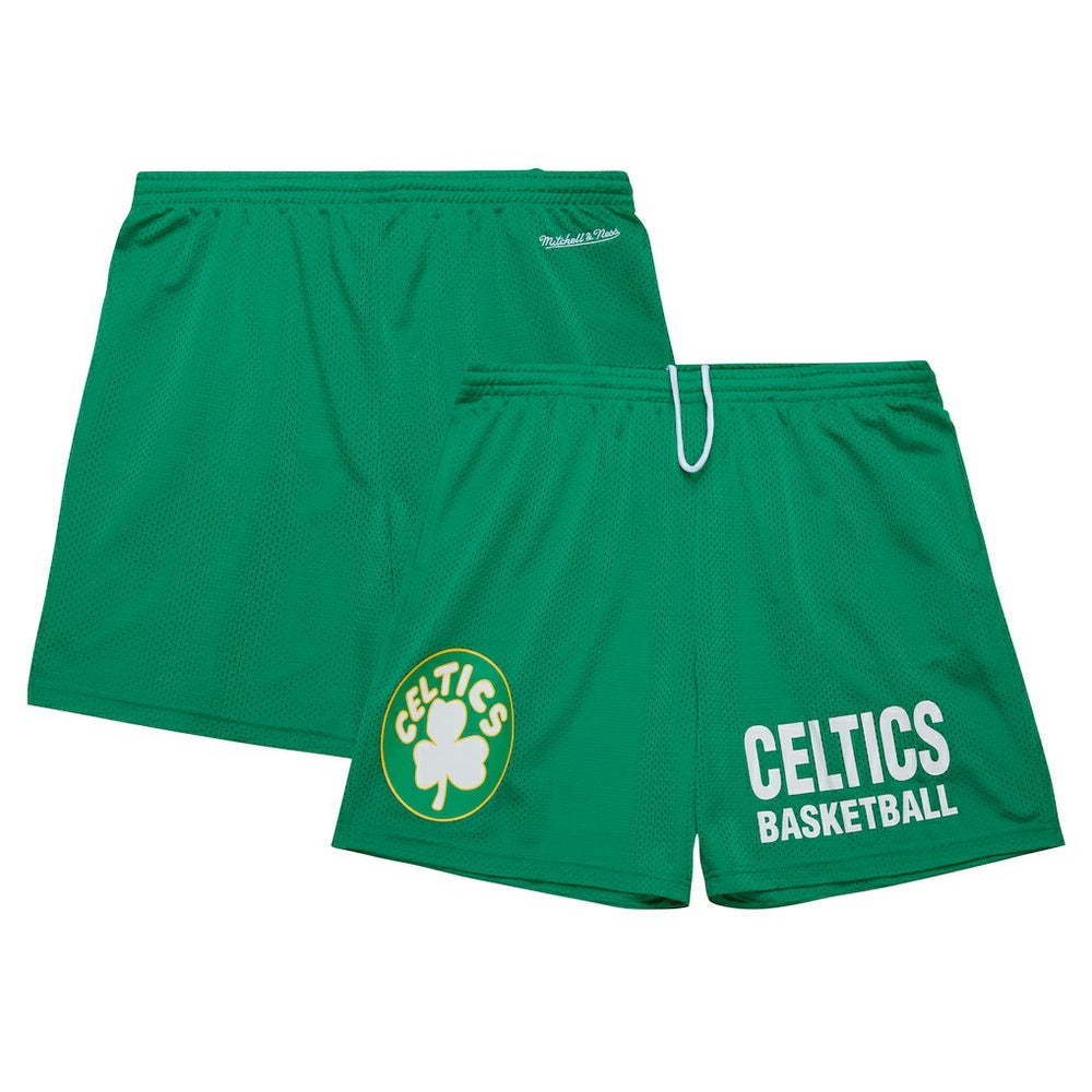 Boston Celtics Hardwood Classics Gameday Mesh Shorts Kelly Green - NBA