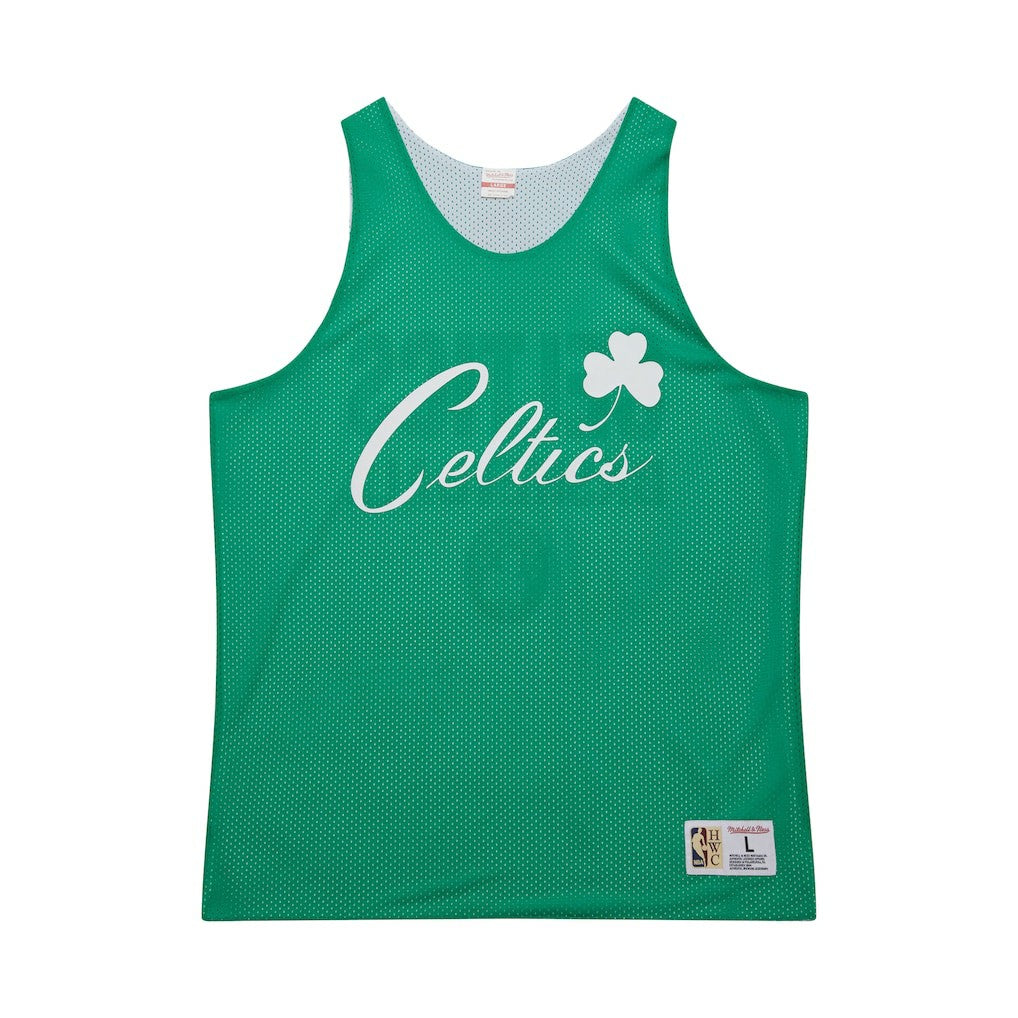 Boston Celtics Hardwood Classics Reversible Mesh Practice Jersey Kelly Green/White - NBA