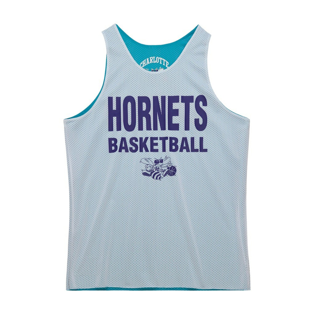 Charlotte Hornets Hardwood Classics Reversible Mesh Practice Jersey Teal/White - NBA