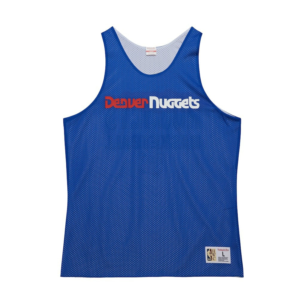 Denver Nuggets Hardwood Classics Reversible Mesh Practice Jersey Royal/White - NBA