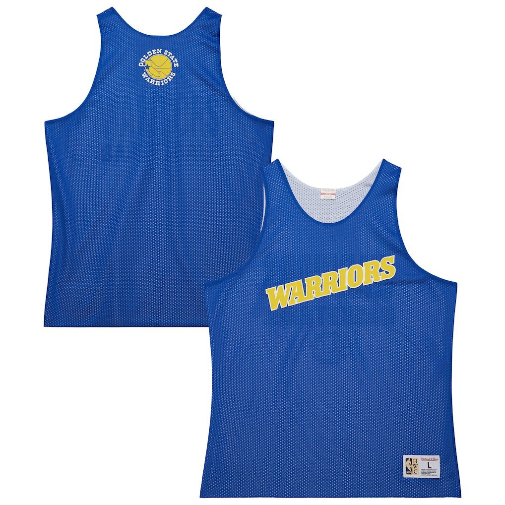 Golden State Warriors Hardwood Classics Reversible Mesh Practice Jersey Royal/White - NBA