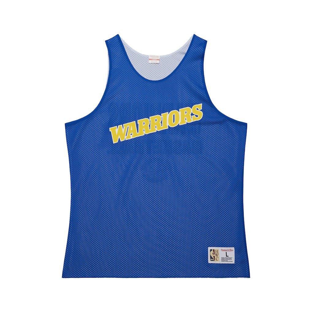 Golden State Warriors Hardwood Classics Reversible Mesh Practice Jersey Royal/White - NBA