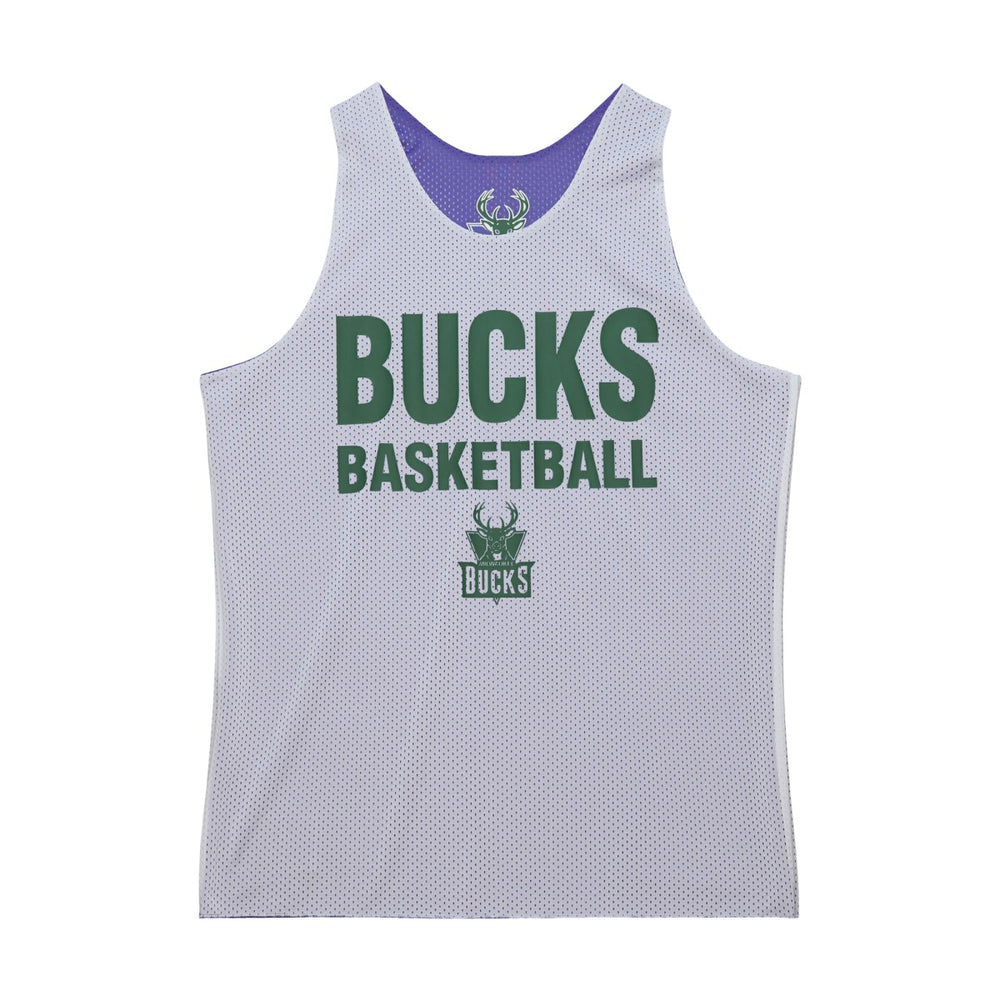 Milwaukee Bucks Hardwood Classics Reversible Mesh Practice Jersey Purple/White - NBA