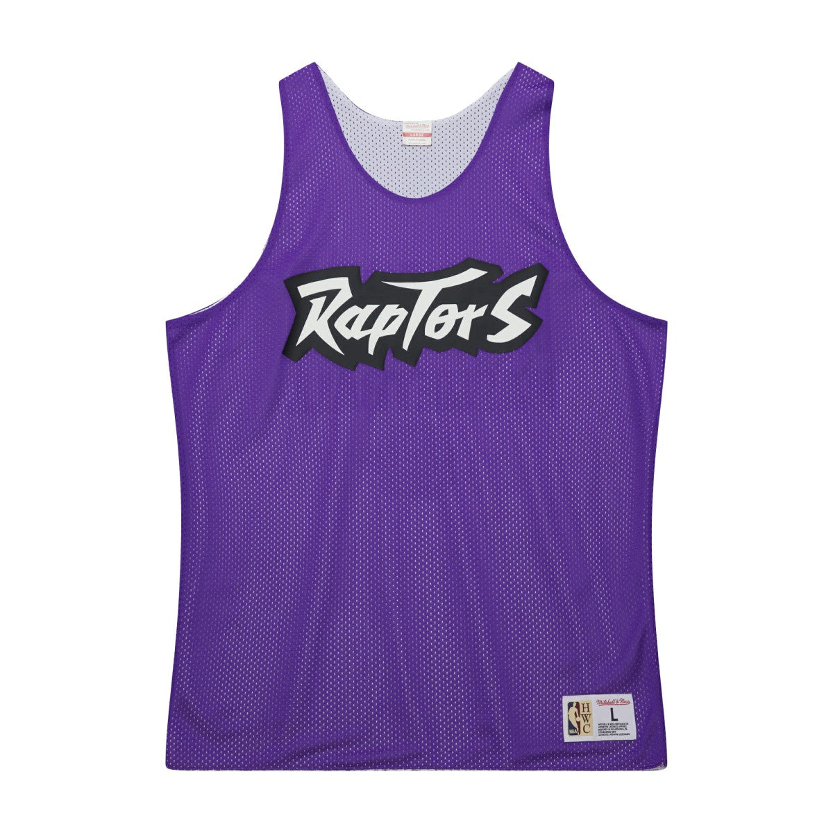 Toronto Raptors Hardwood Classics Reversible Mesh Practice Jersey Purple/White - NBA