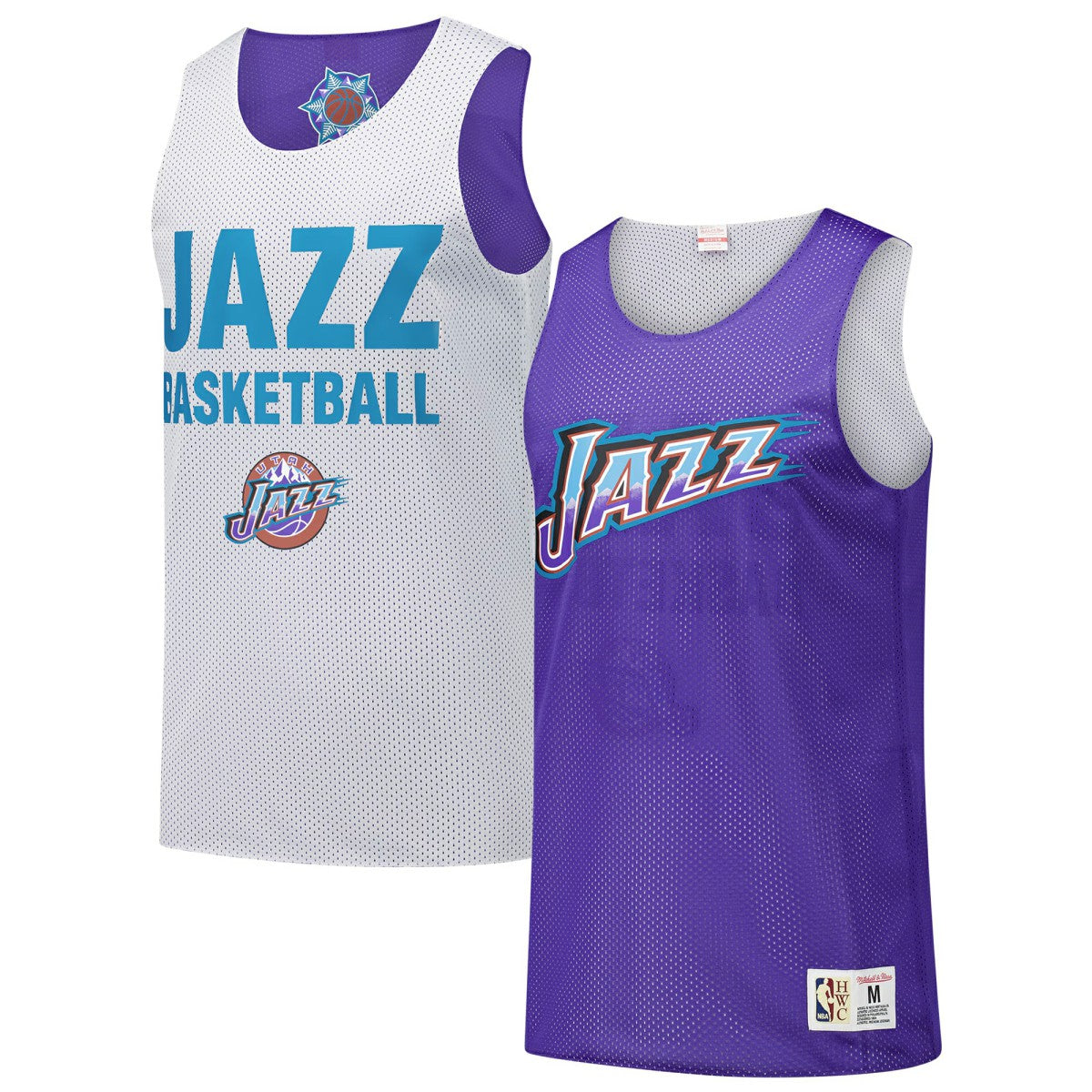 Utah Jazz Hardwood Classics Reversible Mesh Practice Jersey Purple - NBA