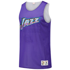 Utah Jazz Hardwood Classics Reversible Mesh Practice Jersey Purple - NBA